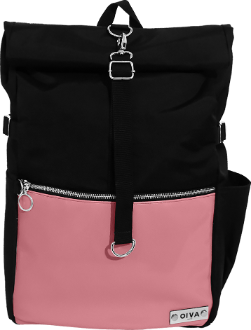 Mochila grande rosa