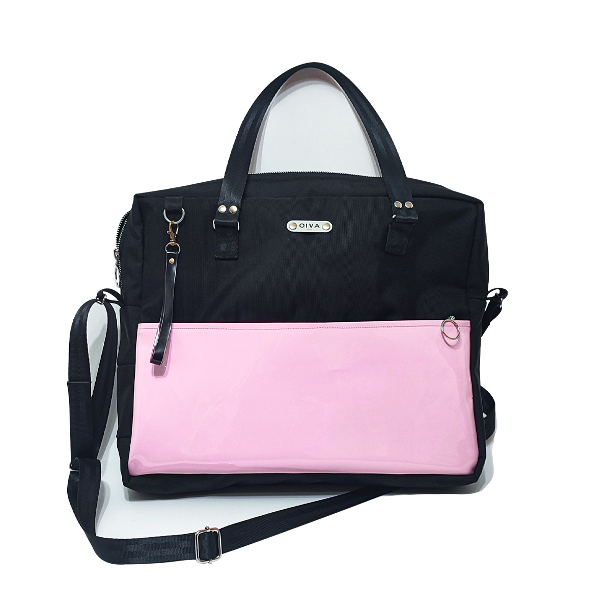 Bolso Alem Rosado Charol