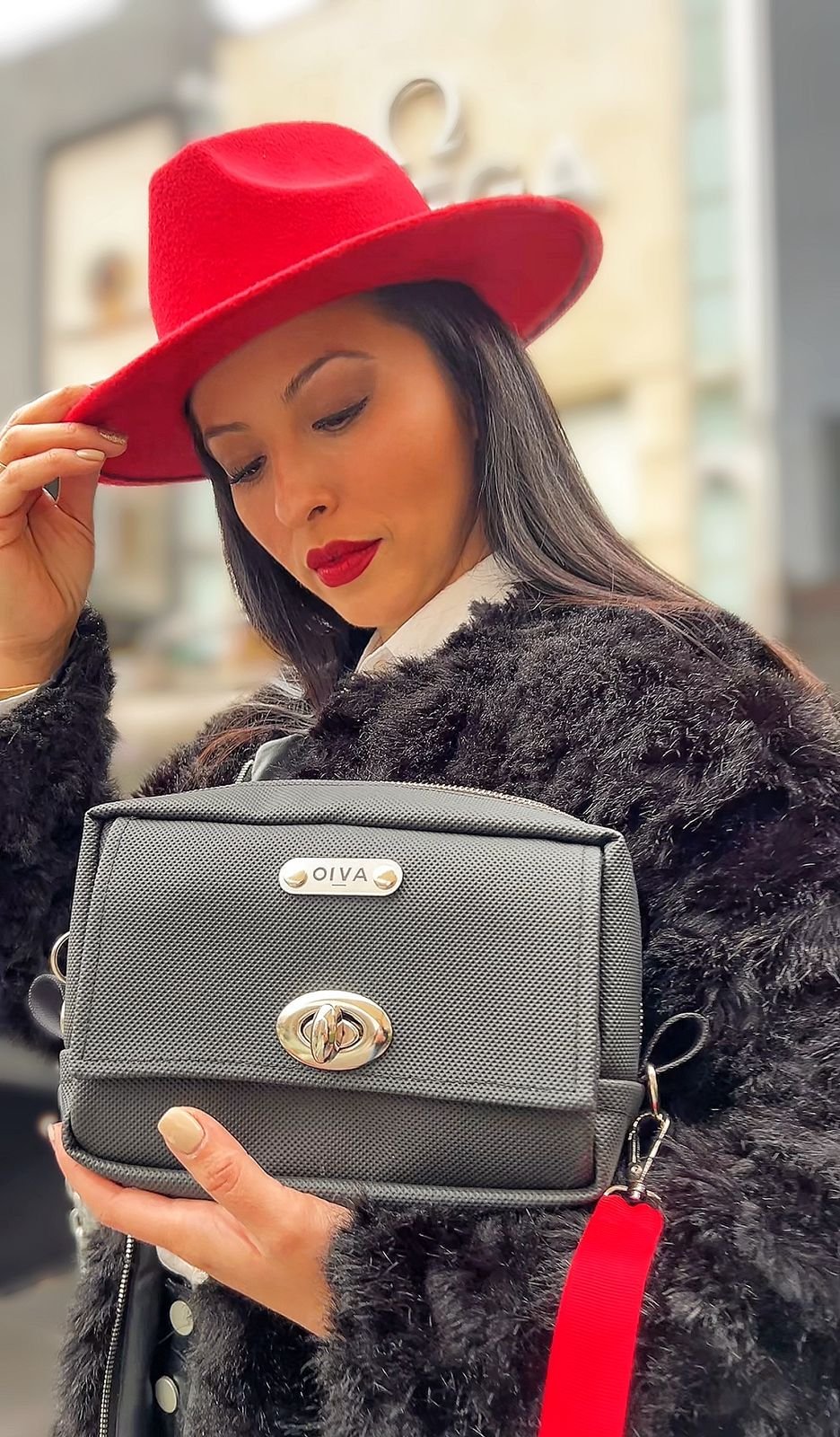 Cartera Kosta Negra Acanalada — foto 2